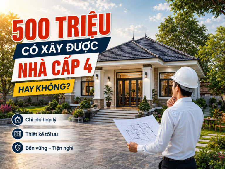 Năm 2026, 500 triệu có xây được nhà cấp 4 hay không? - The Roof Builder