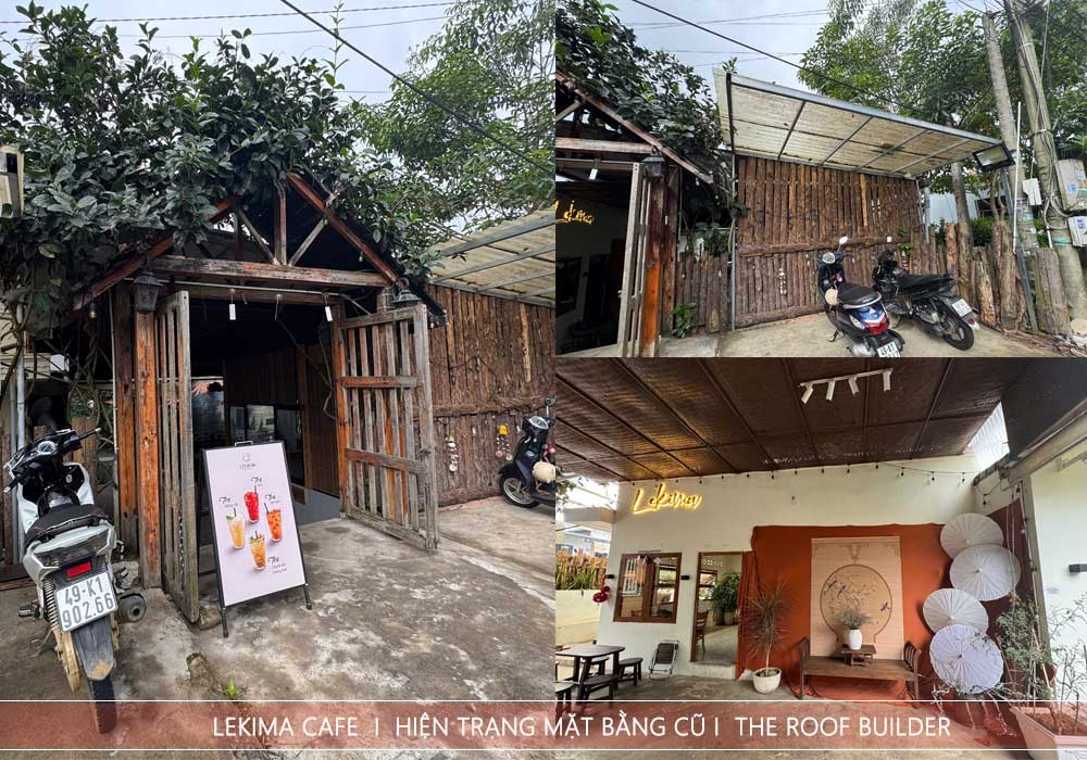 Hiện trạng: Mặt tiền cũ của quán cafe Lekima thiếu điểm nhấn _ The Roof Builder