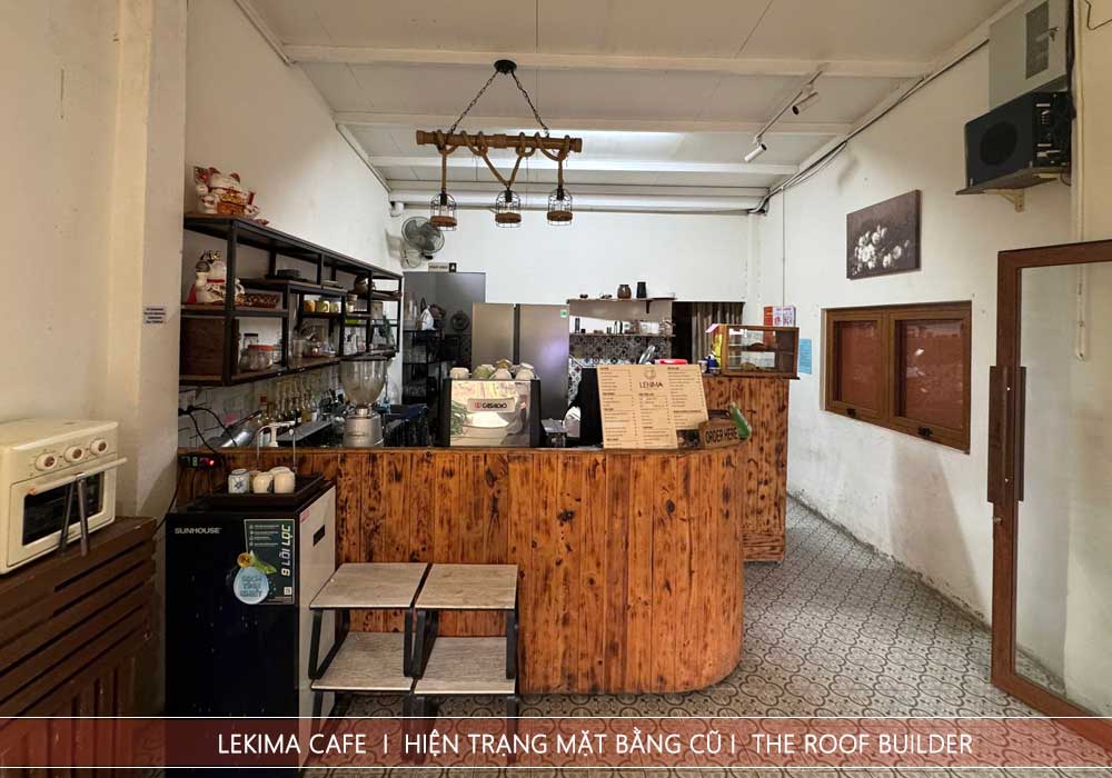 Quầy bar cũ chiếm diện tích lớn trong nhà nhưng chưa tối ưu công năng.