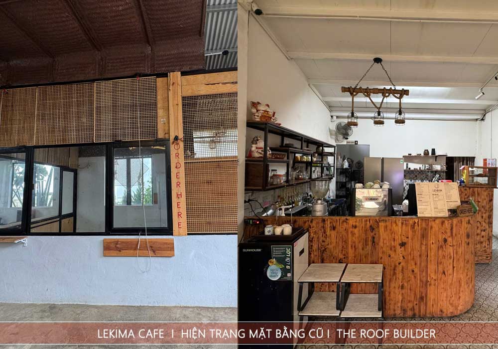 Phân khu pha chế và thu ngân thiếu tính kết nối, không có kho lưu trữ tiêu chuẩn_ cải tạo quán cafe phê bảo lộc The Roof Builder