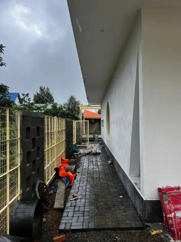 Vật liệu – càng giản dị càng cần được xử lý tinh tế_gạch nền và tường bao