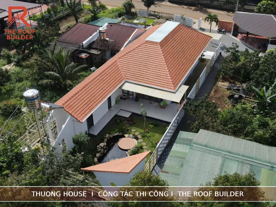 Hệ mái Nhật đã hoàn thiện _ thương house