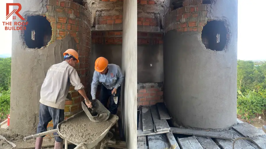 Chuẩn bị bề mặt trước khi ốp đá rối tự nhiên